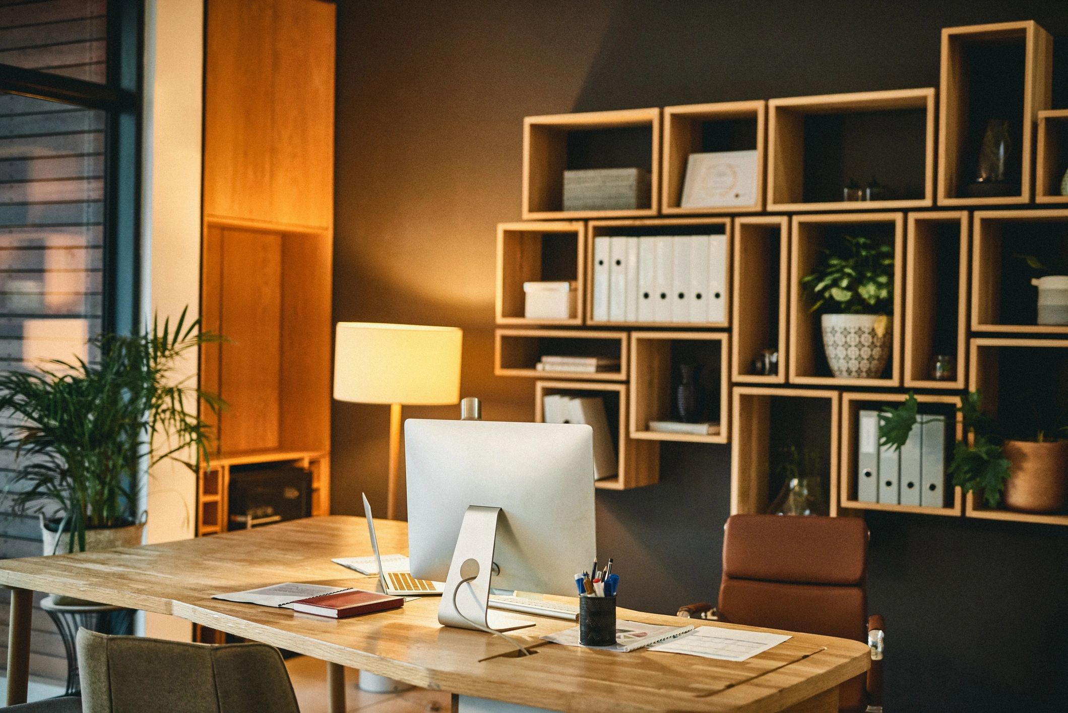 Calm, welcoming office setting